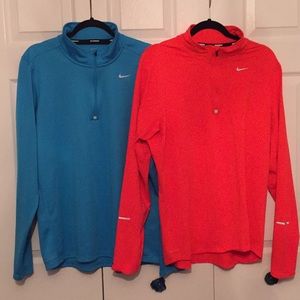 Nike Dri-Fit quarter zip long sleeve running shirt